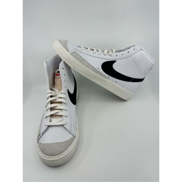 Nike Other - Nike Blazer Mid '77 Vintage White Black Suede BQ6806-100 Retro Mens Size 8.5